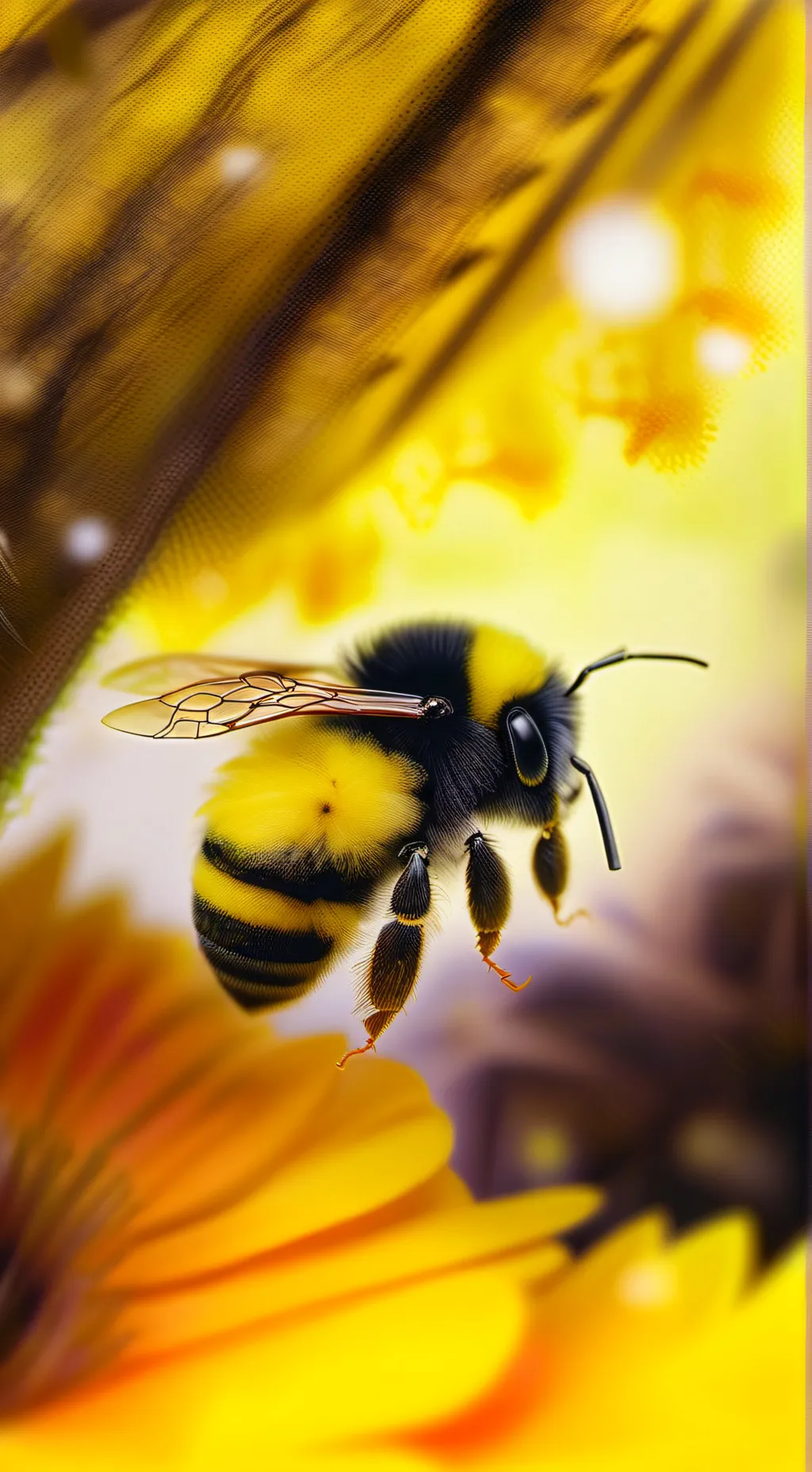 ai character: bumblebee queen (: background
