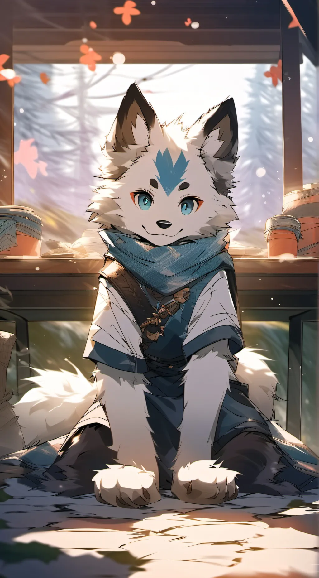 ai character: Pawstin background