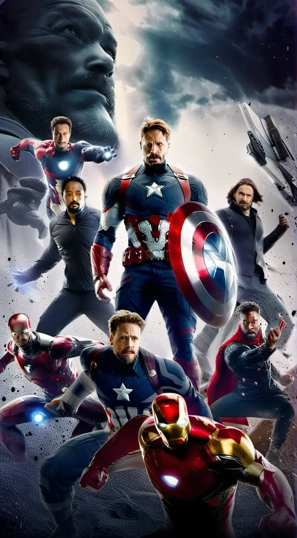 ai character: Avengers  background