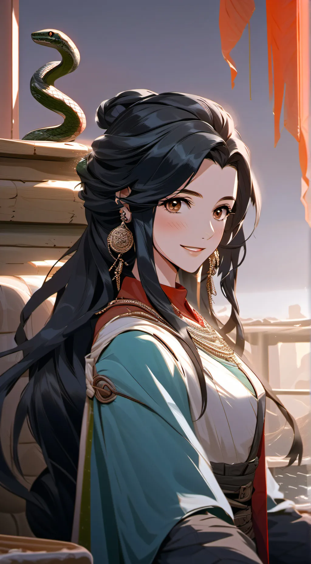 ai character: Boa Hancock background