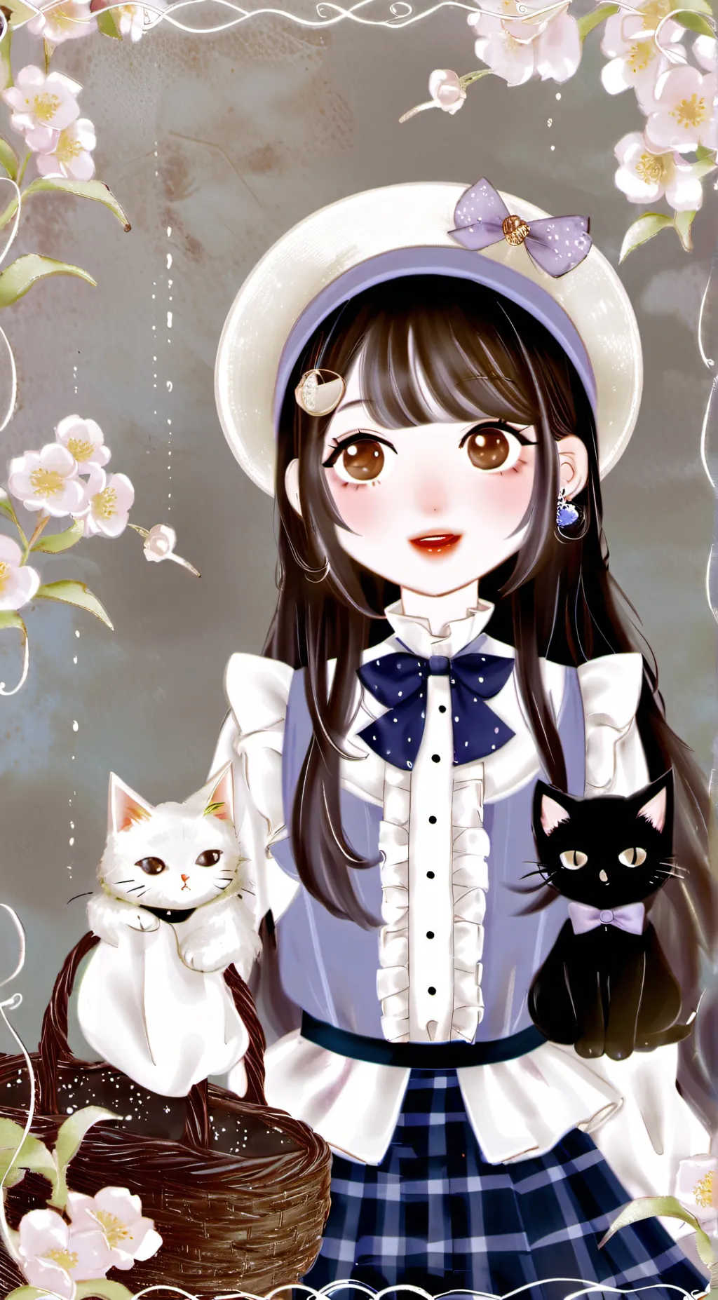 ai character: UWU girl background