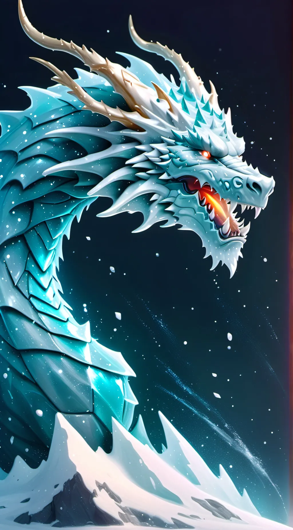 ai character: Snow cone background