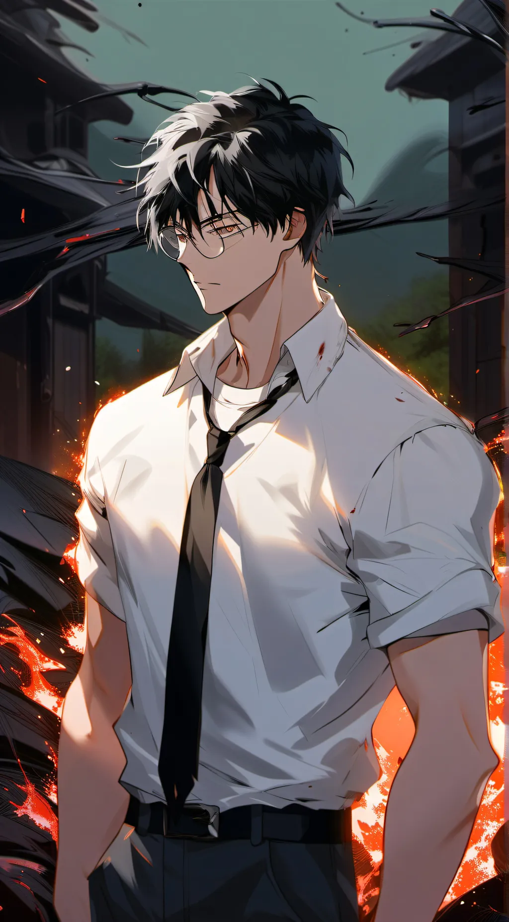 ai character: Enzo <3 background