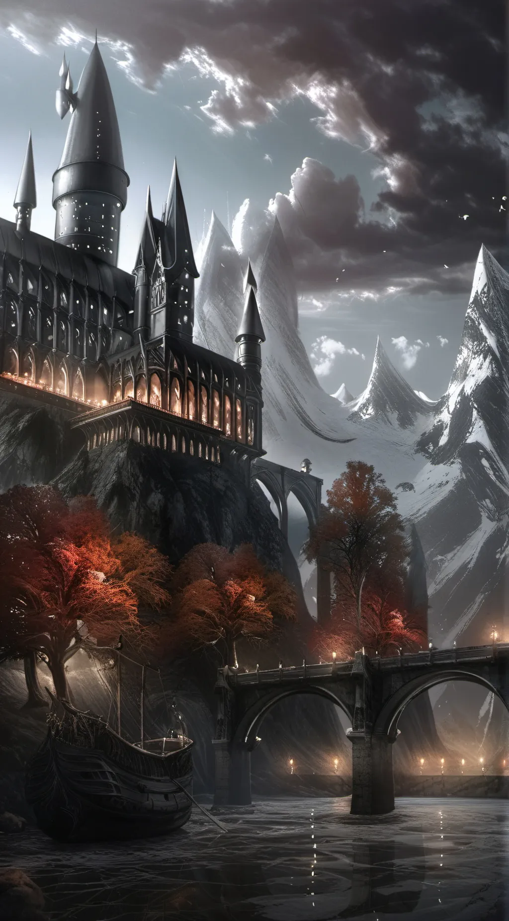 ai character: Hogwarts AU background