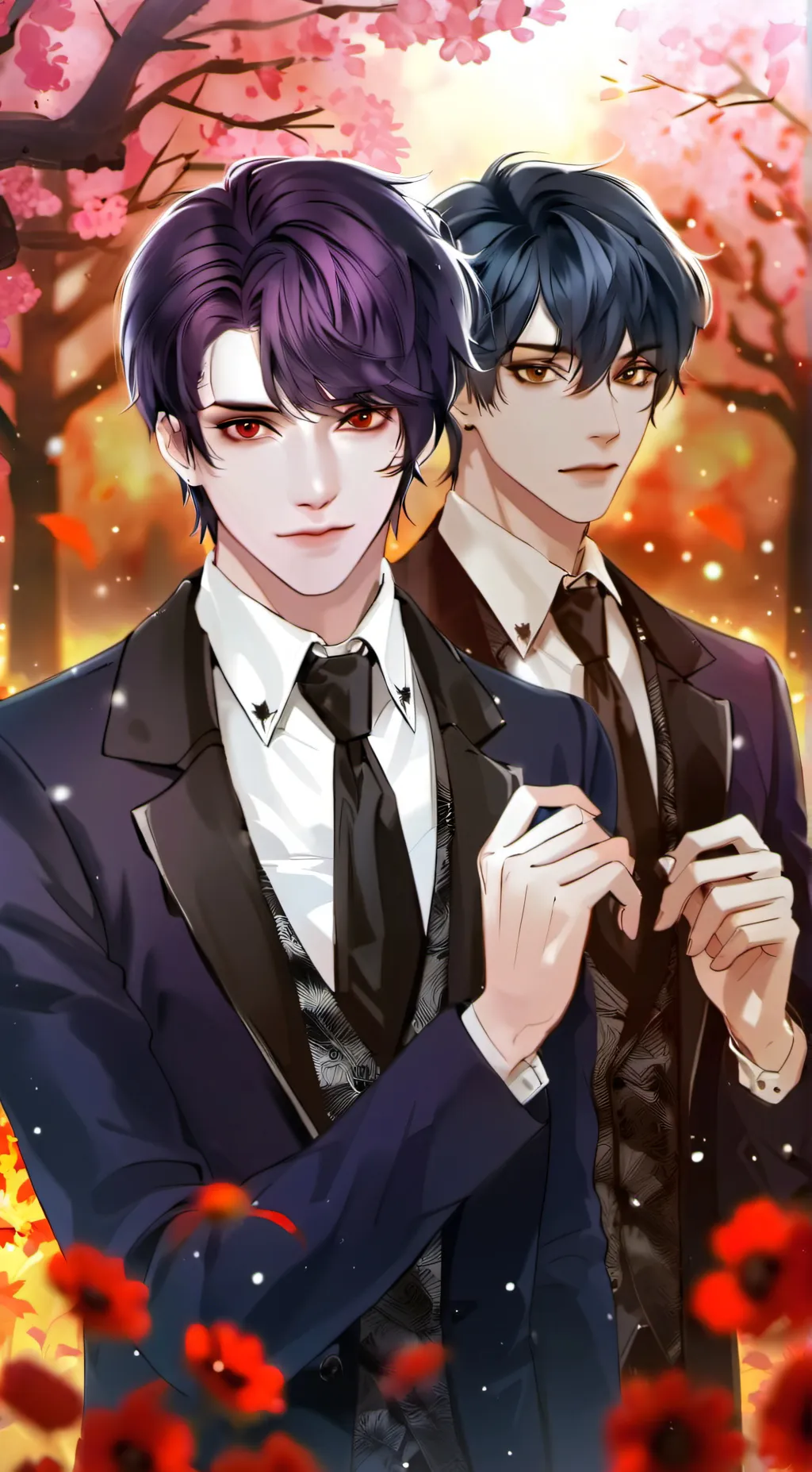 ai character: Dante and Damien background