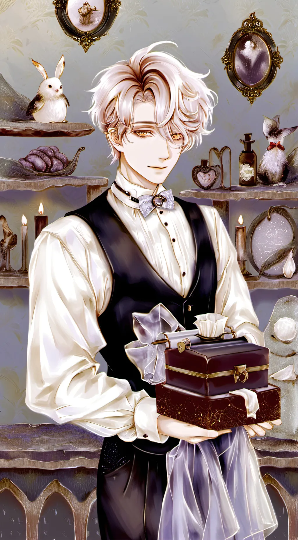 ai character: The toy maker background