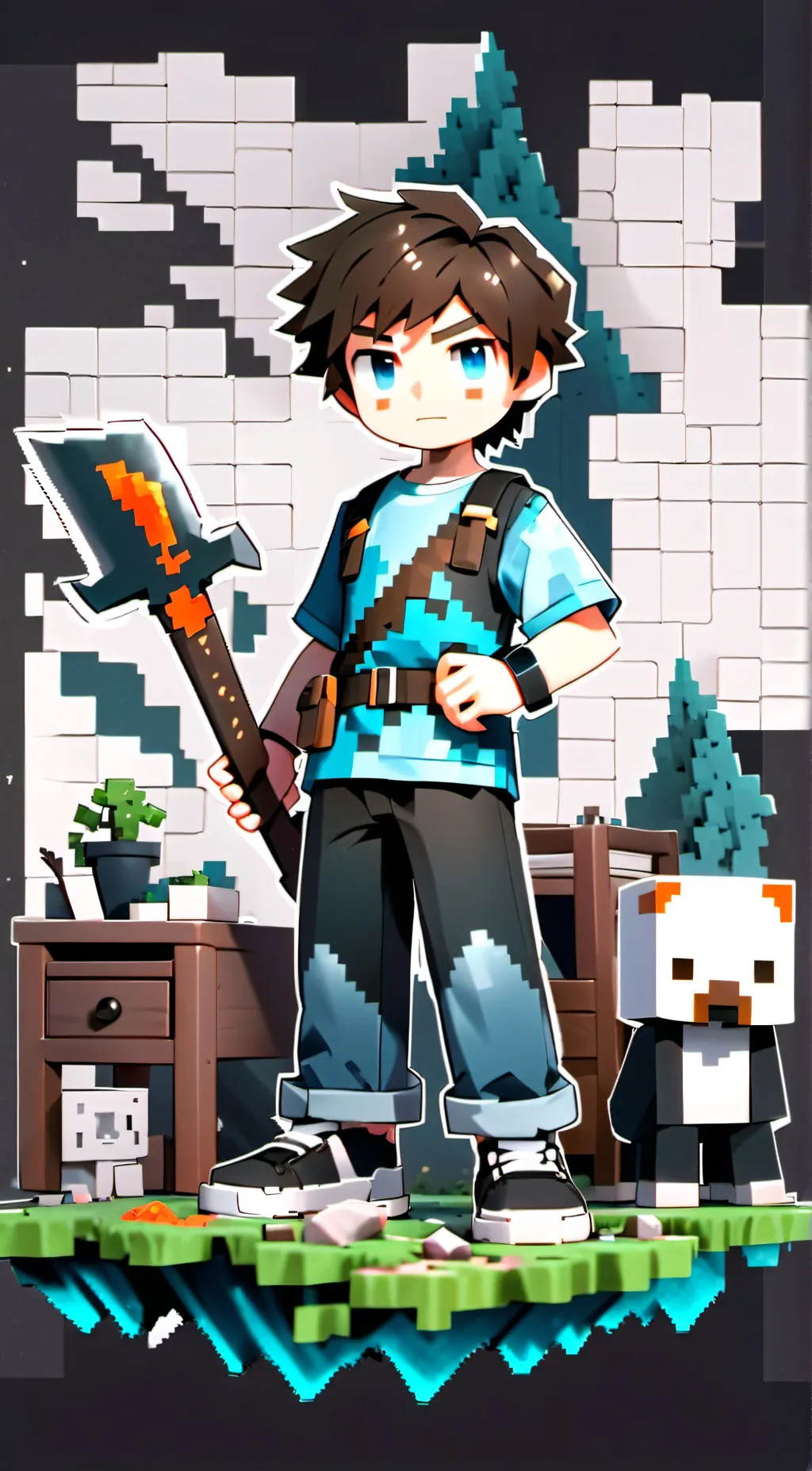 ai character: MONSRTOSITY65 background
