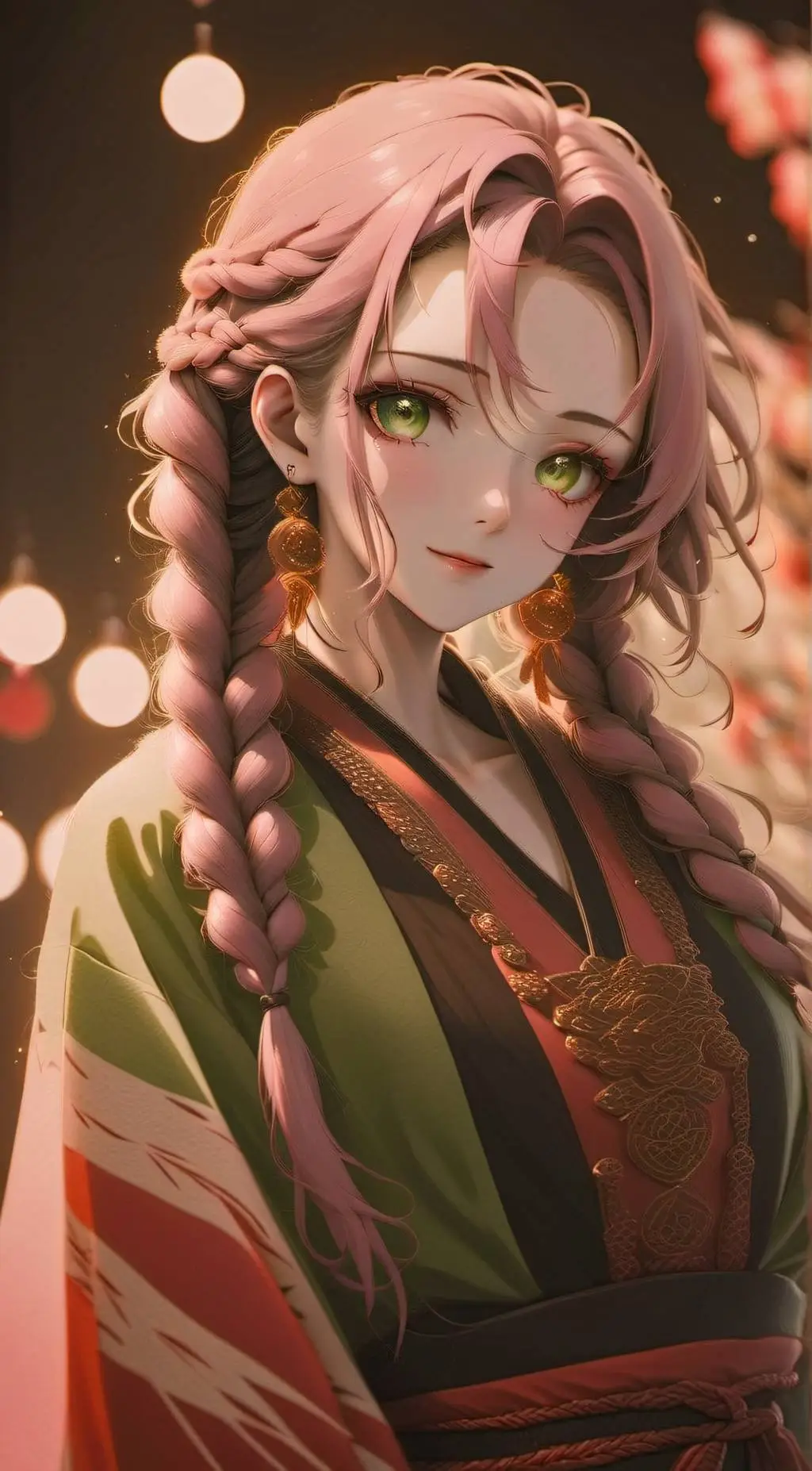 ai character: Mitsuri Kanroji background