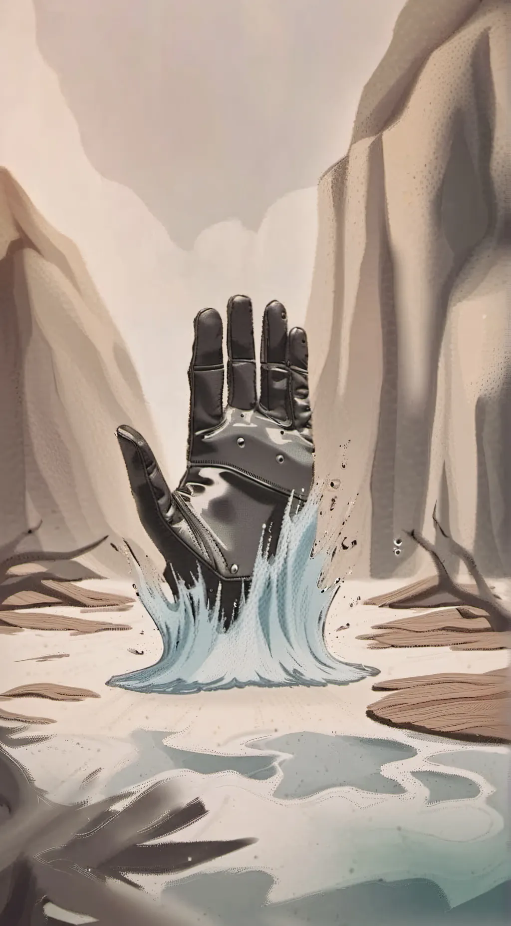 ai character: bubbly the glove background