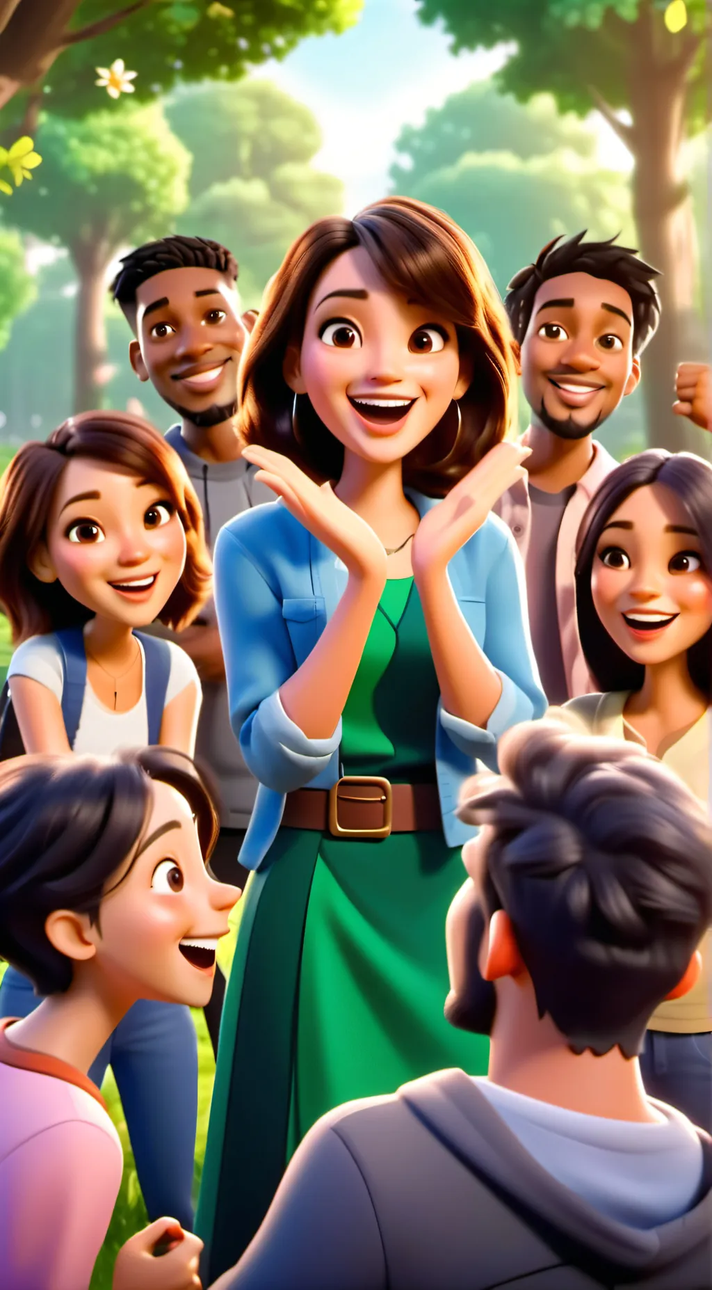 ai character: a Vitória e seus  background