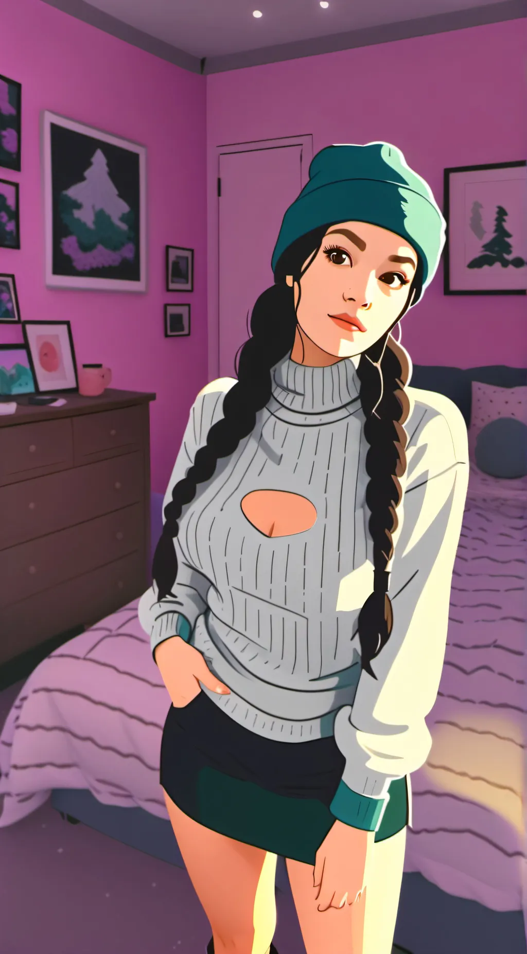 ai character: Ashley background