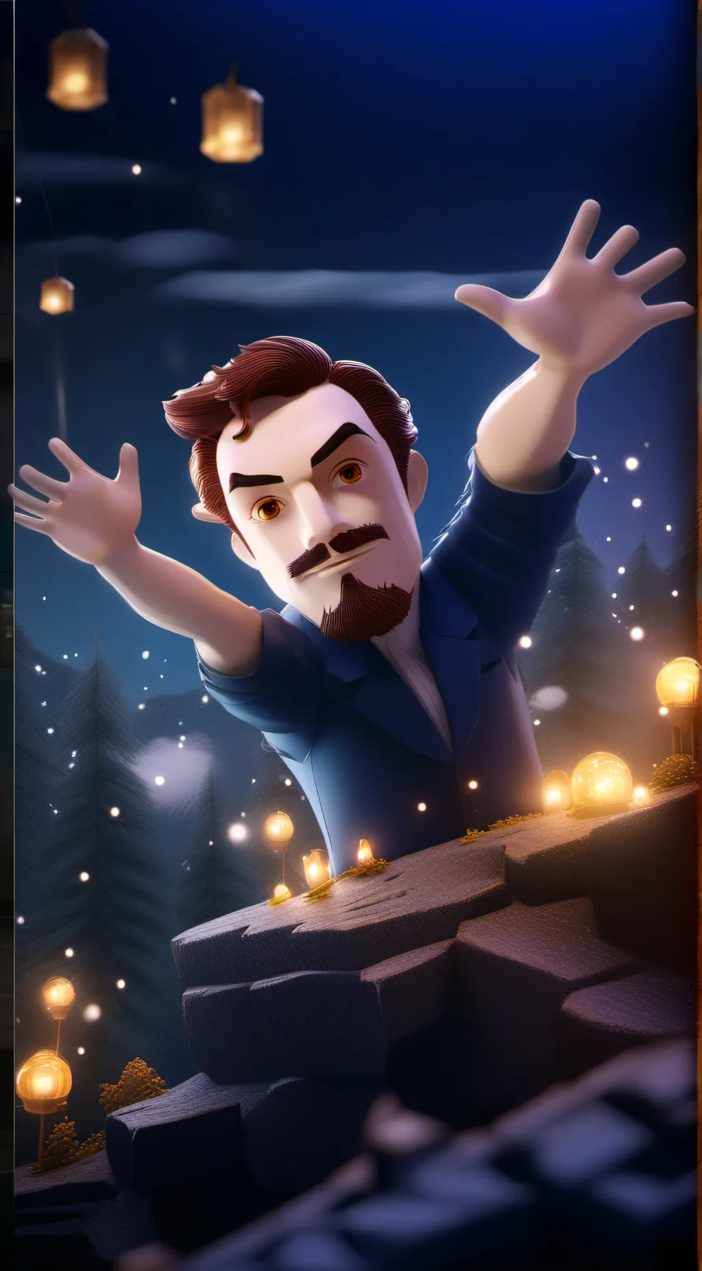 ai character: Hello Neighbor 2 background