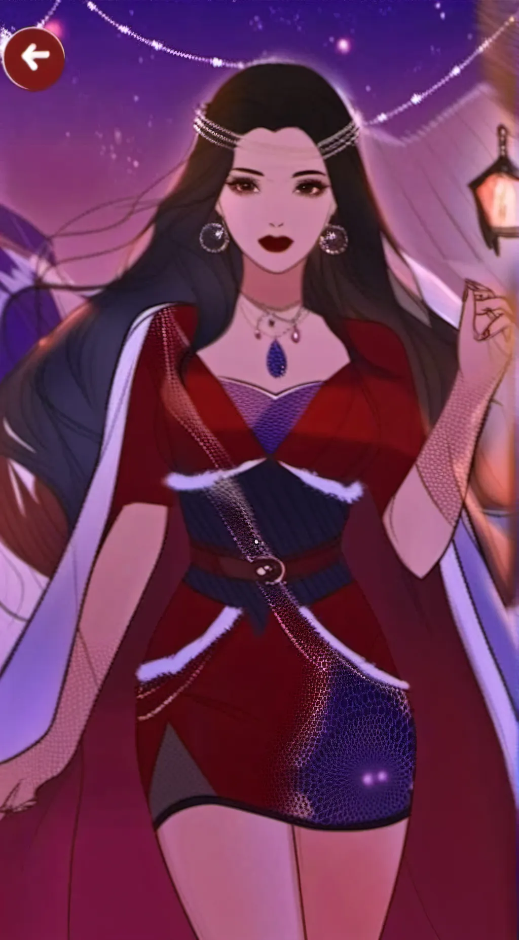 ai character: violet background