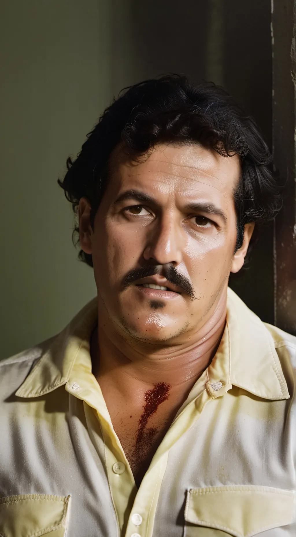 ai character: Pablo Escobar background