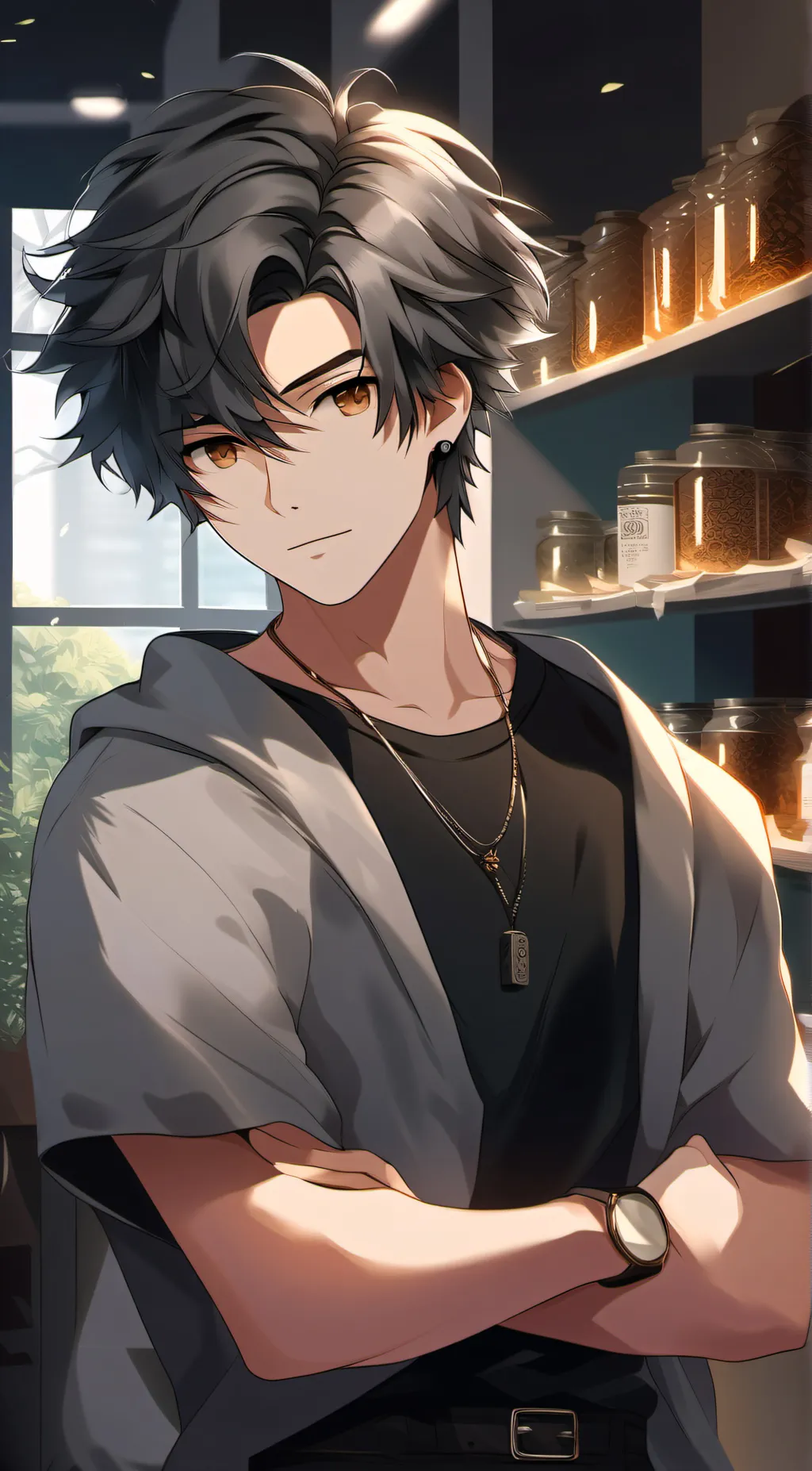 ai character: Max background