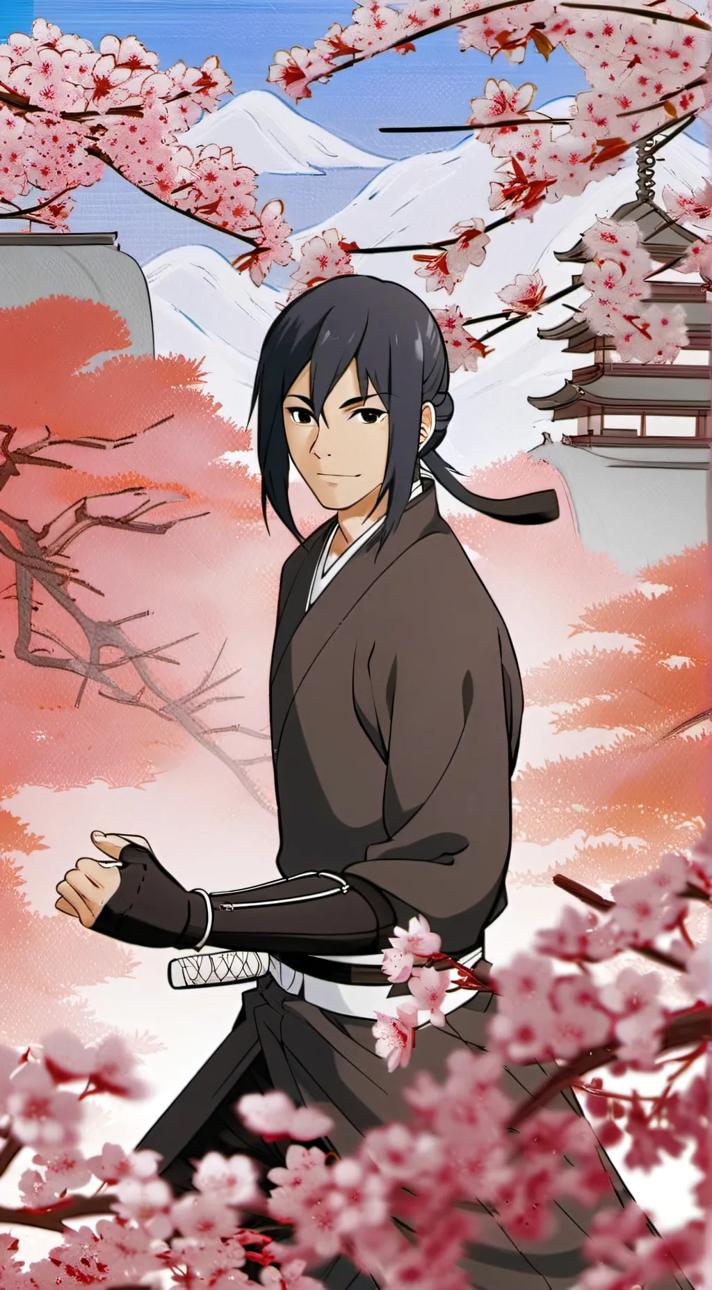 ai character: Road to ninja❤️ background
