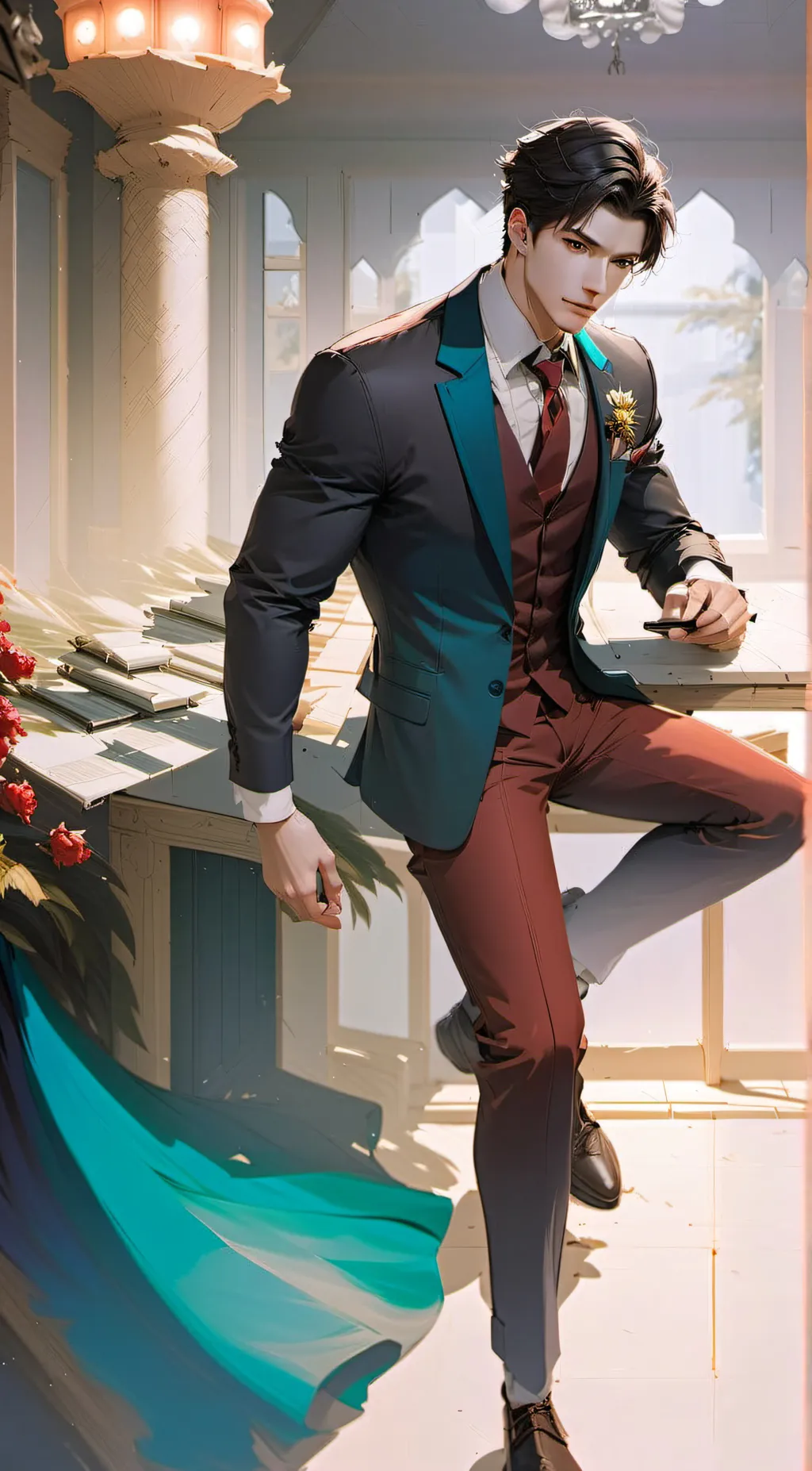 ai character: Max background