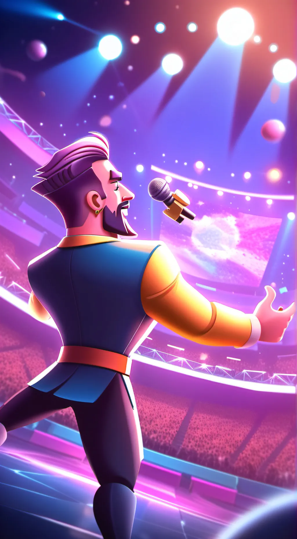ai character: EuroVision 2024 background