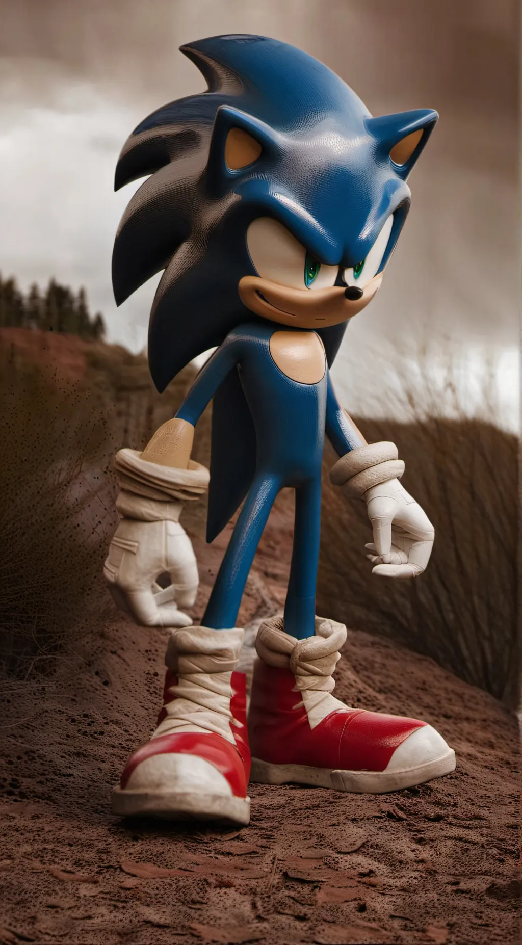 ai character: sonic.exe  background