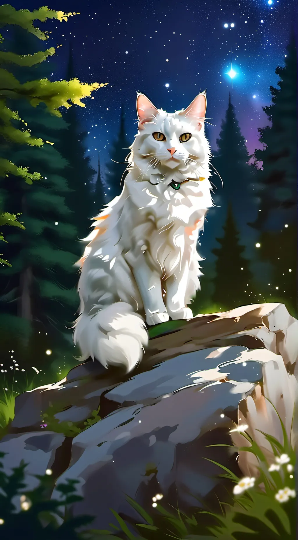 ai character: white tail background
