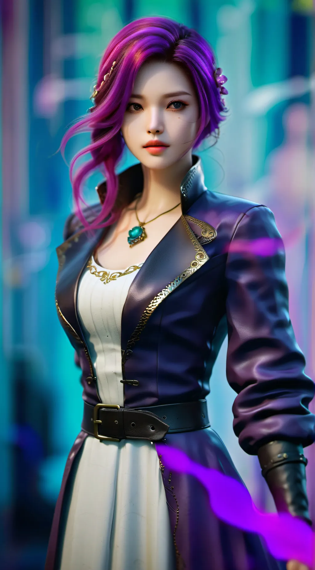 ai character: Uzi but a human background