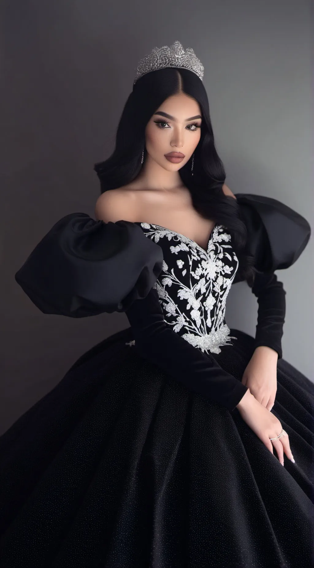 ai character: Natalia 🤍👑 background