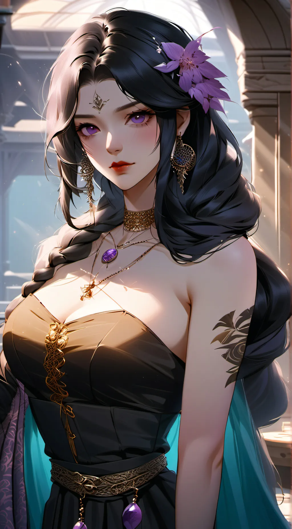 ai character: Evelyn  background