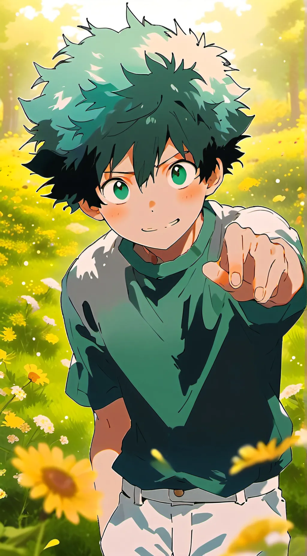 ai character: Izuku’s fever  background