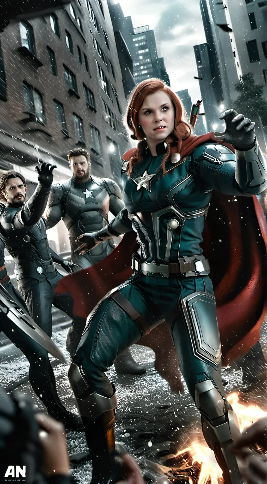 ai character: The Avengers background