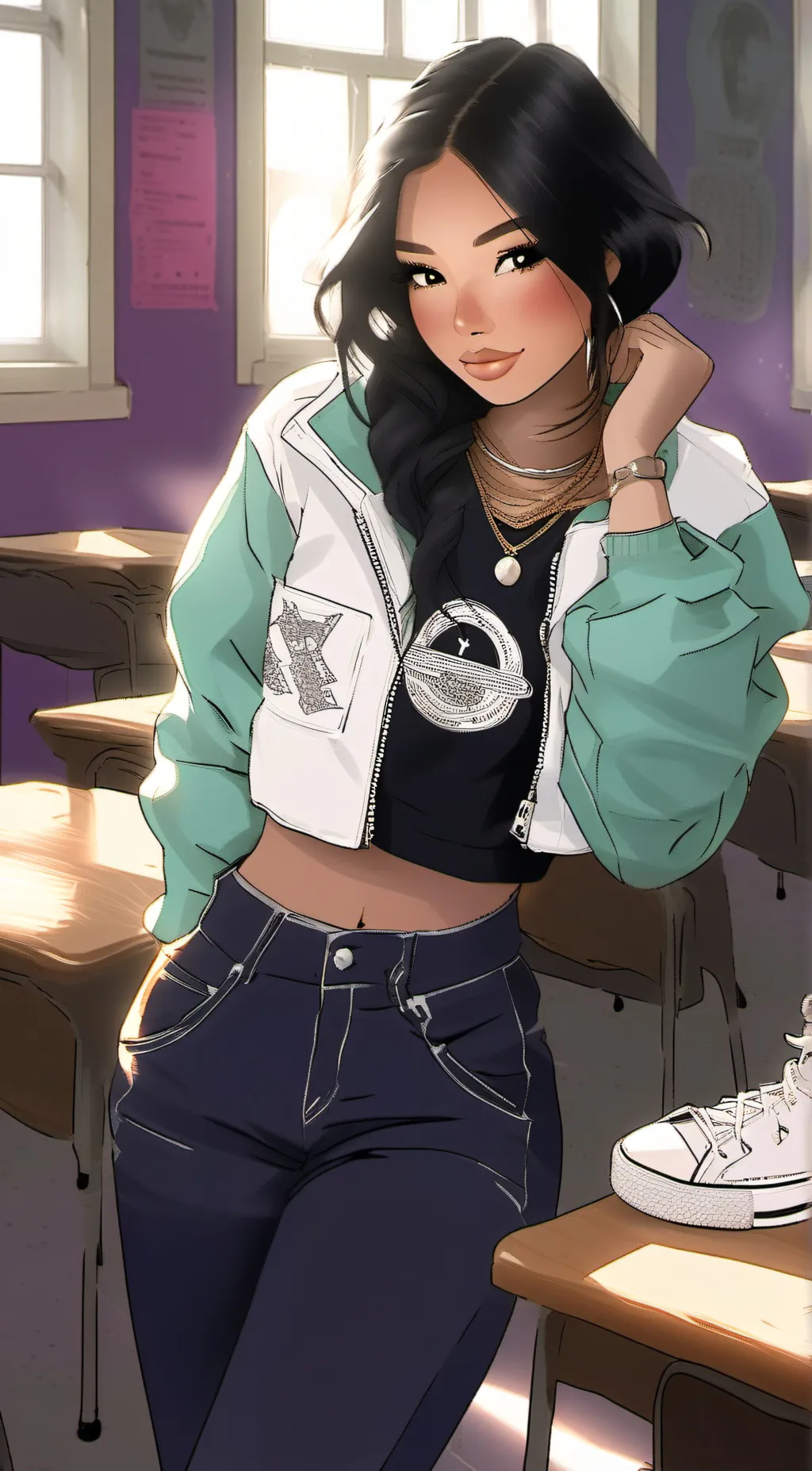 ai character: liana background