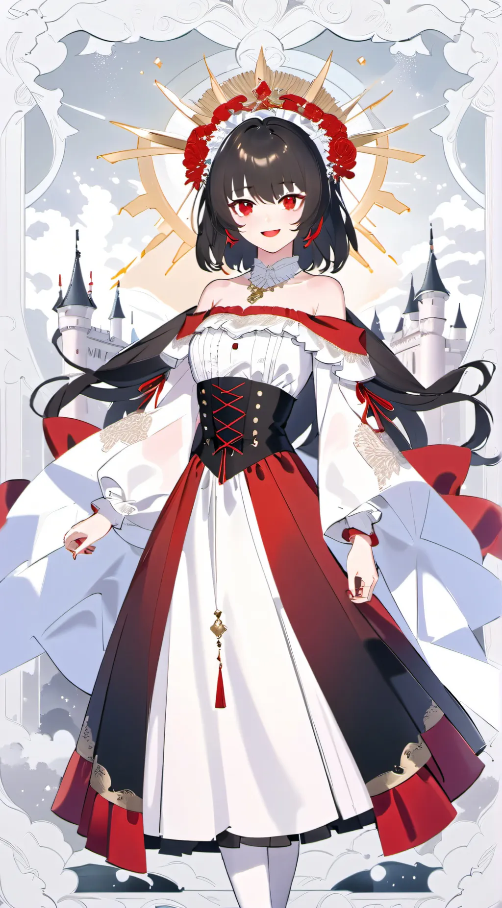 ai character: Sun background