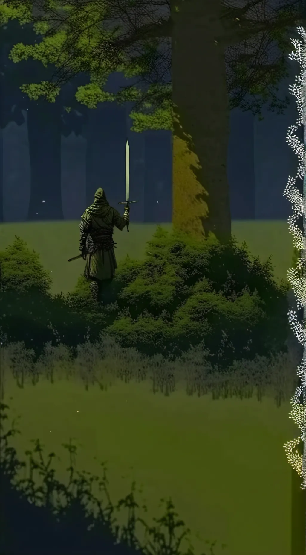 ai character: Dark Fantasy background