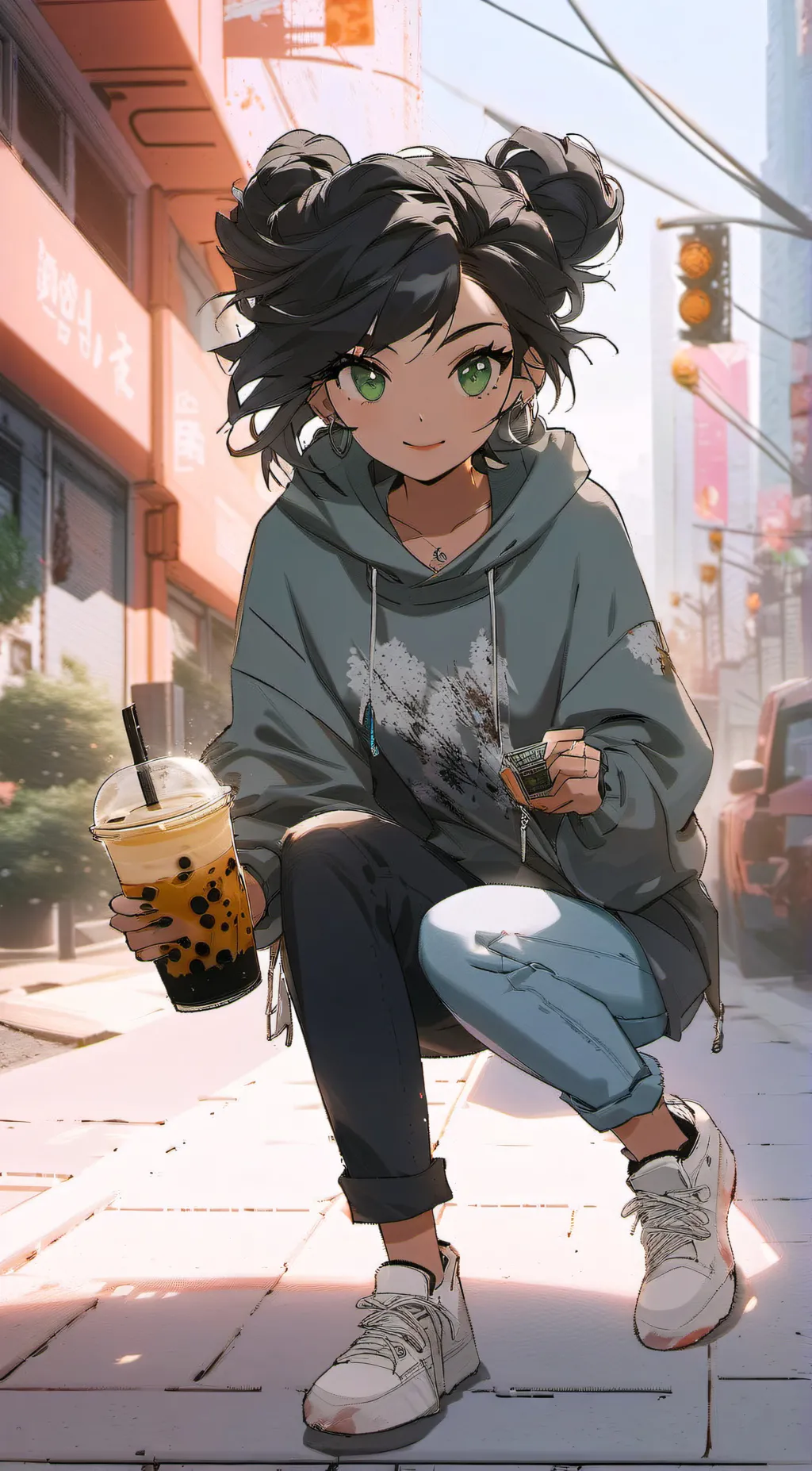 ai character: Katie background