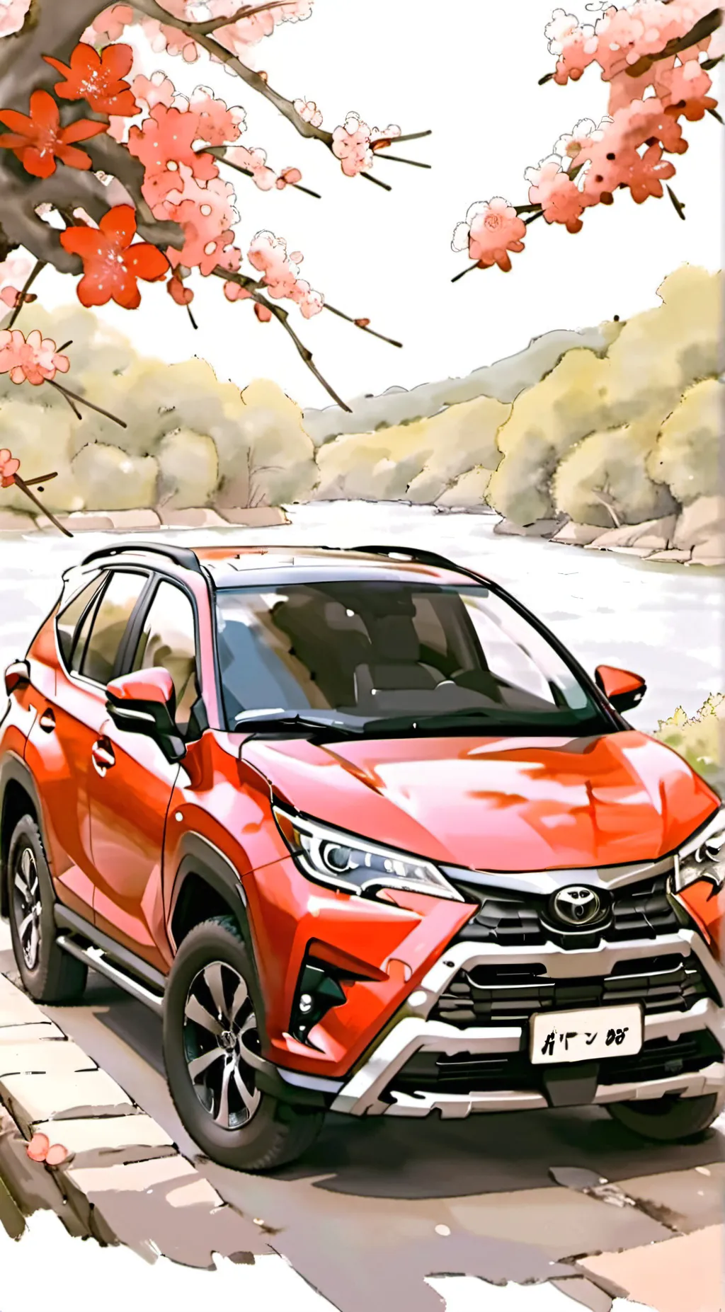 ai character: toyota  background