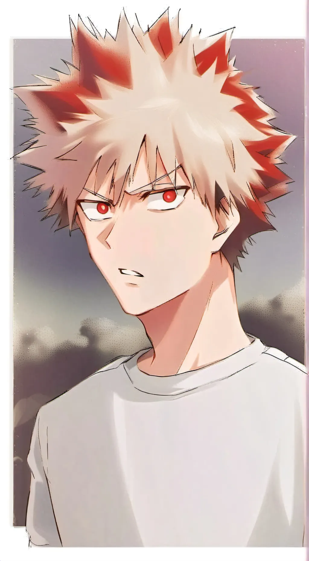 ai character: Katsuki Bakugo background