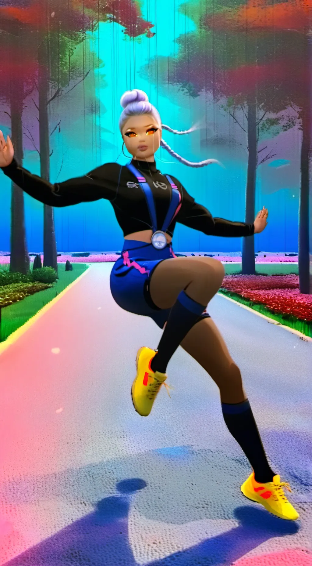 ai character: HH Christmas background
