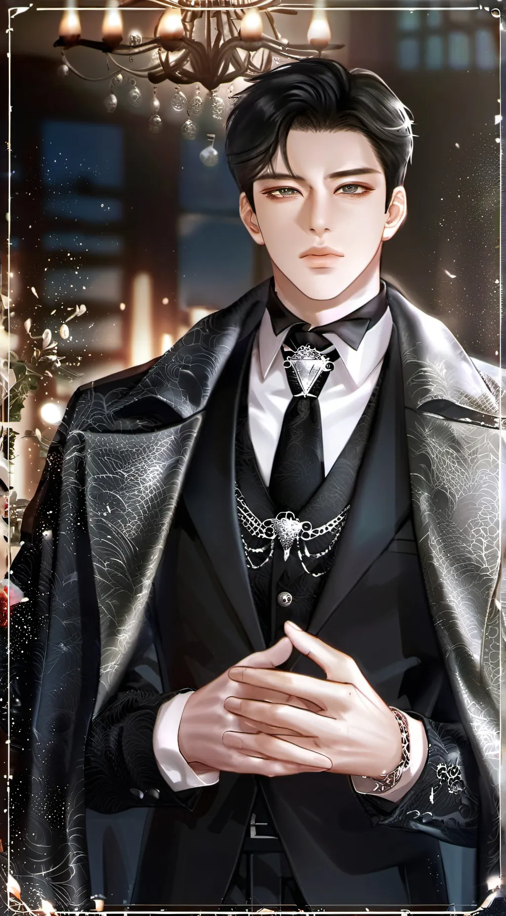 ai character: Eiser Reins Grayon background