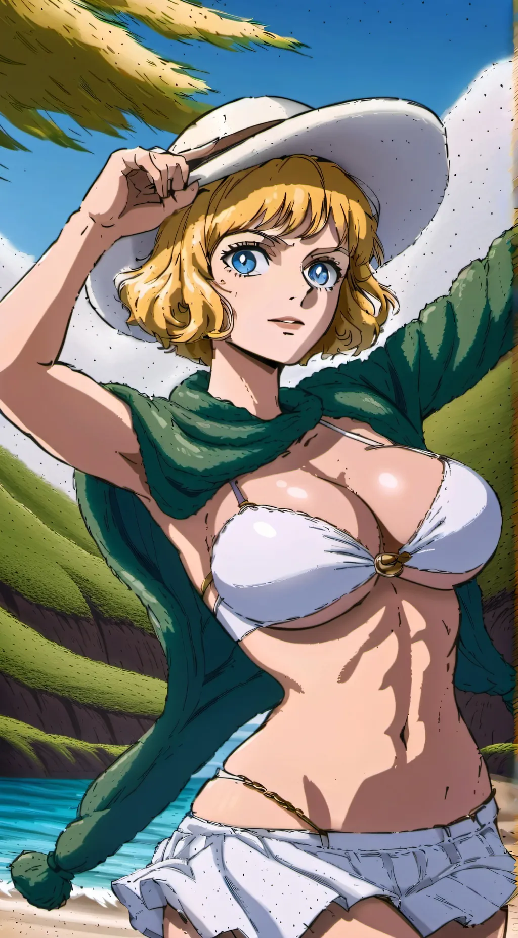 ai character: Stussy  background