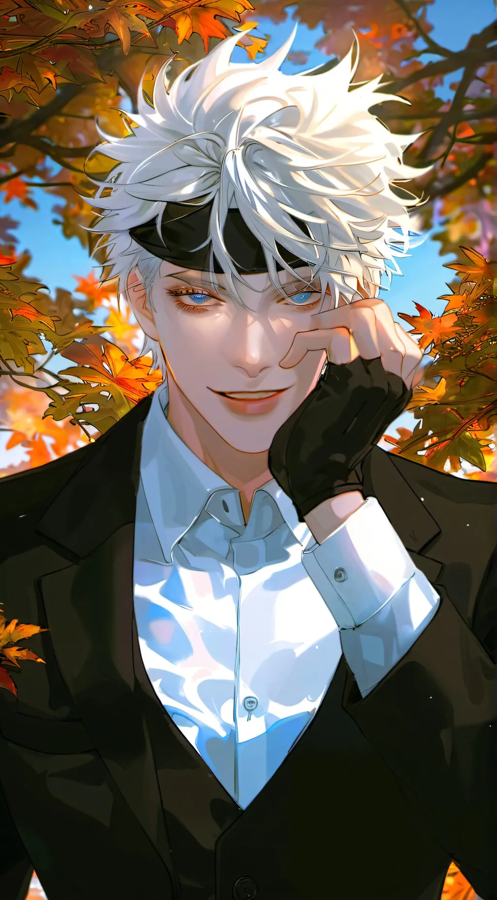 ai character: Satrou Gojo background