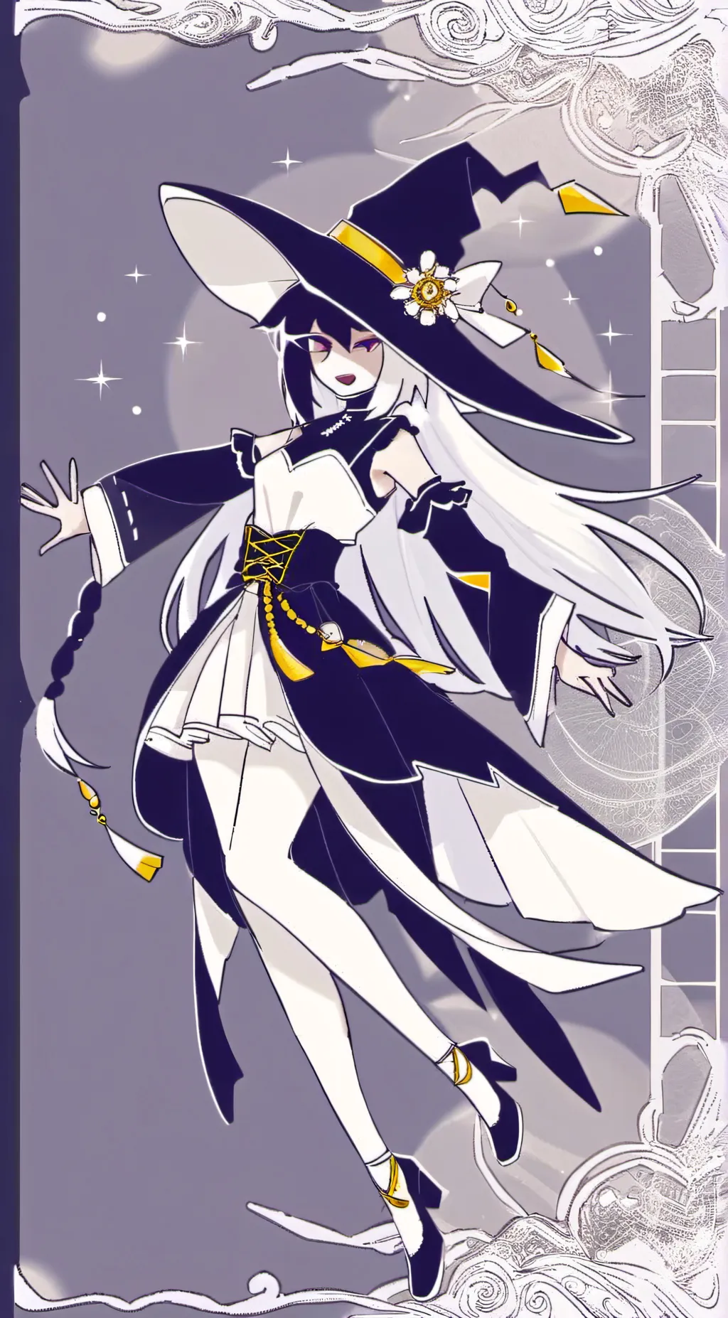 ai character: sus miss circle background