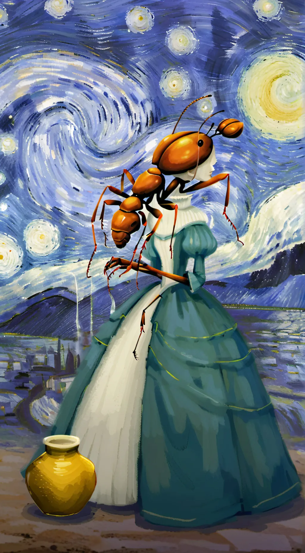 ai character: queen ant background