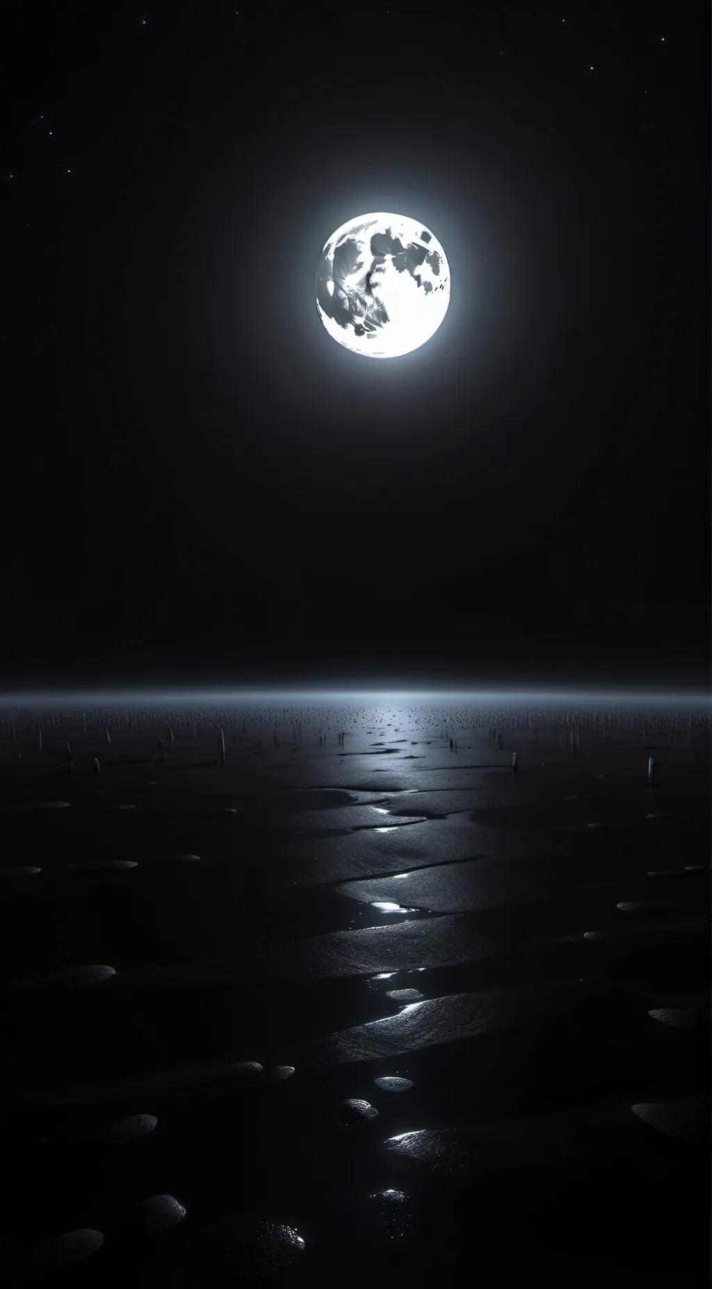 ai character: the moon background