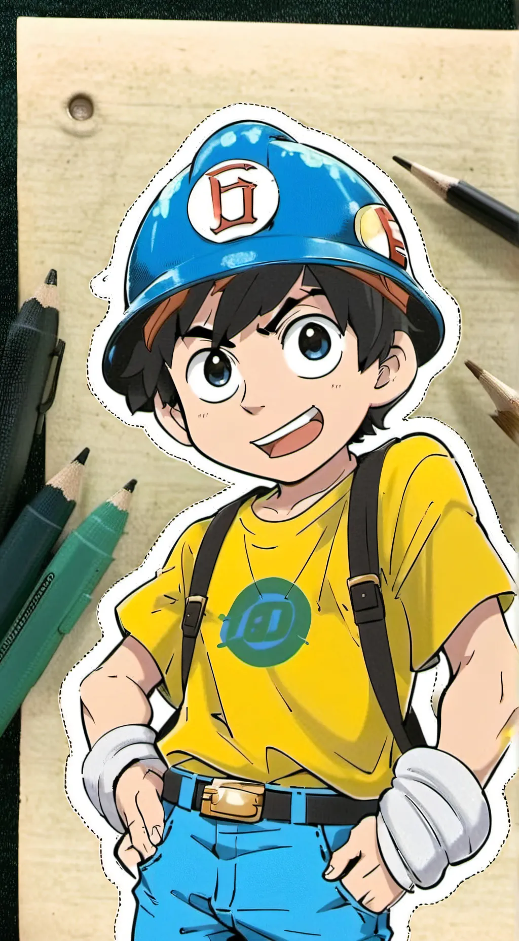 ai character: Jeffy  background