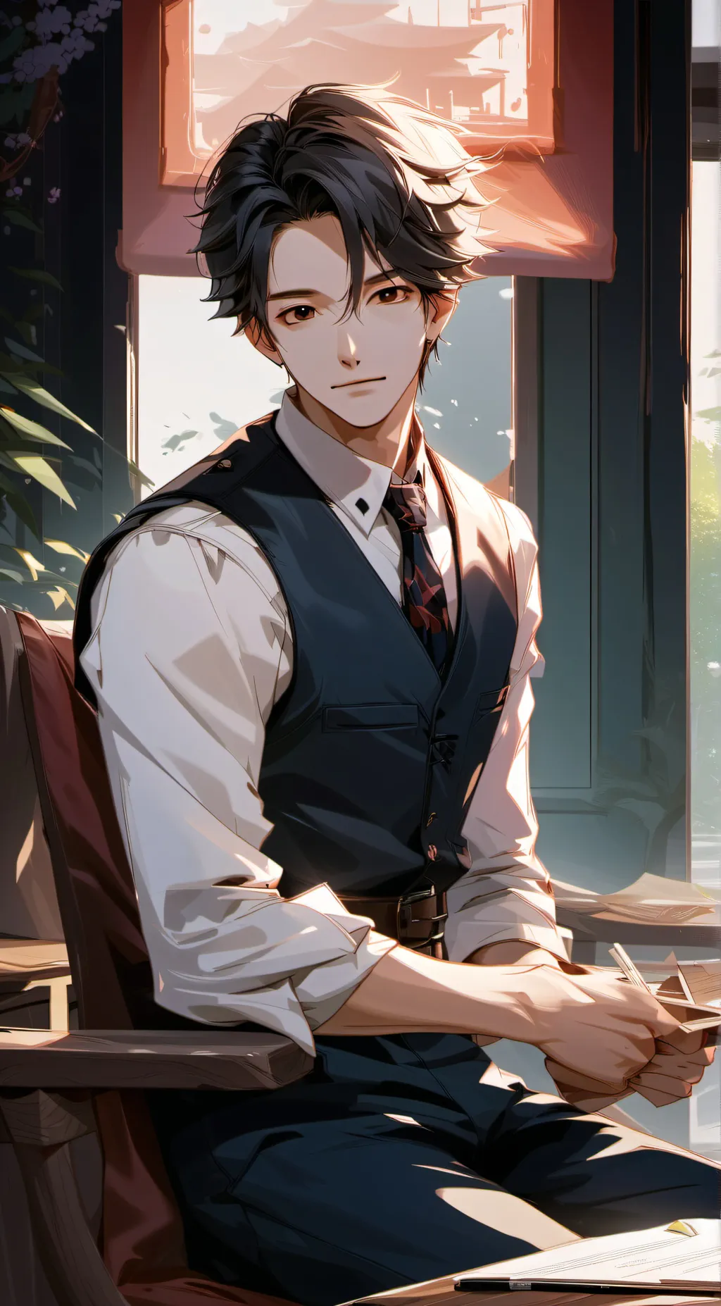 ai character: Park Jung-Su  background