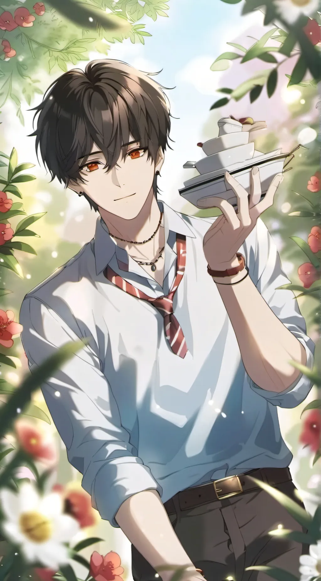 ai character: SHOWY background