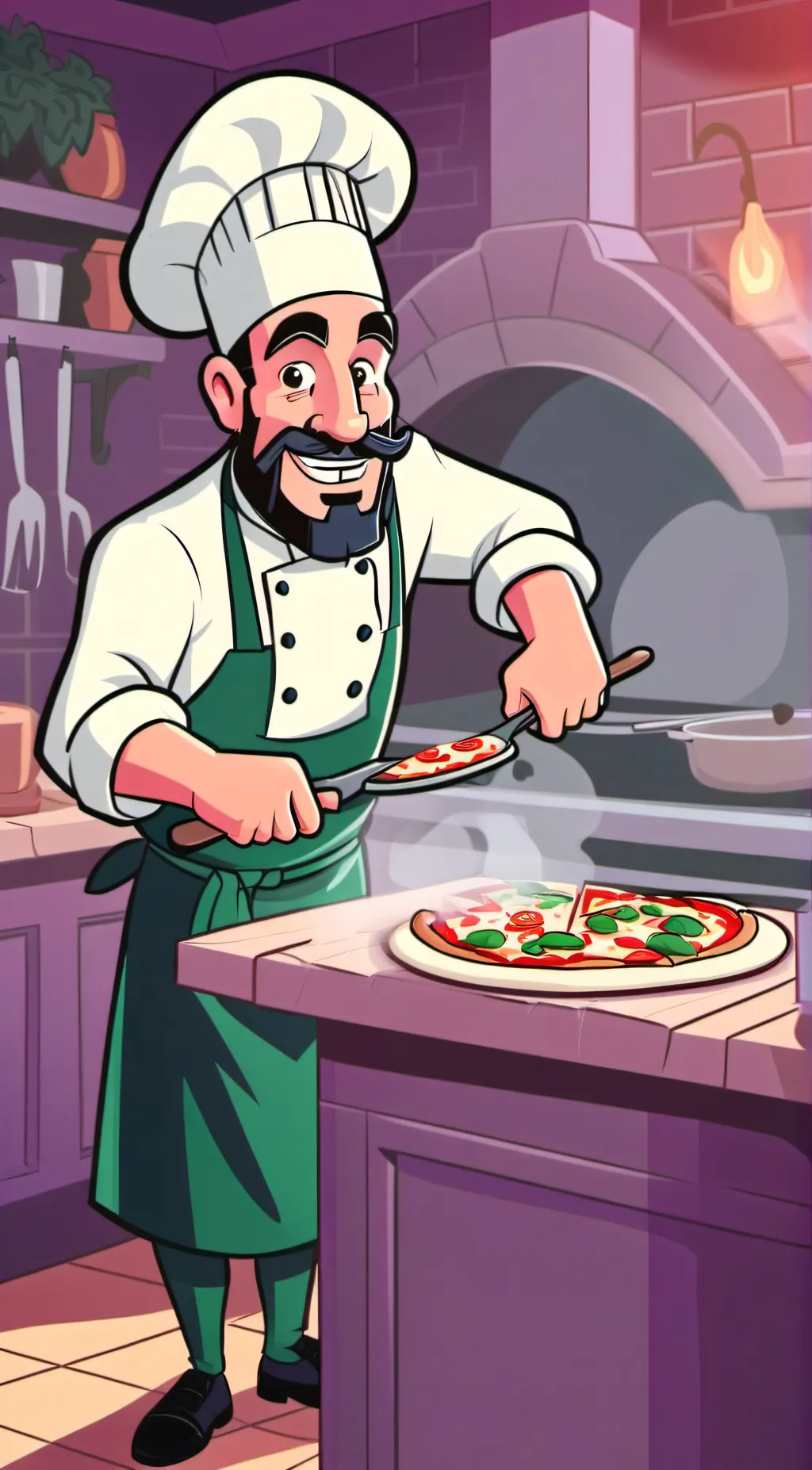 ai character: Chef Bazonni background