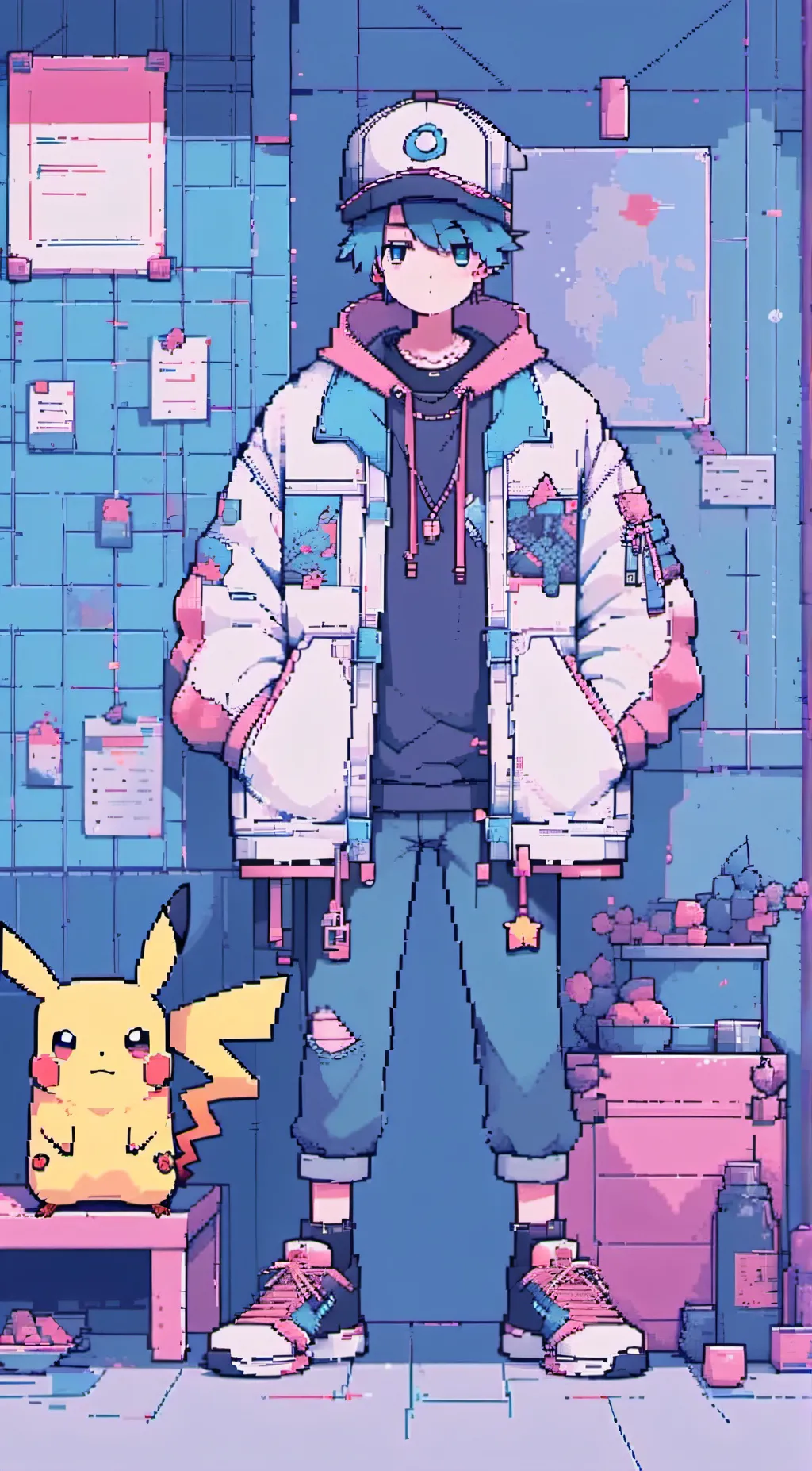 ai character: Pokémon Harem background