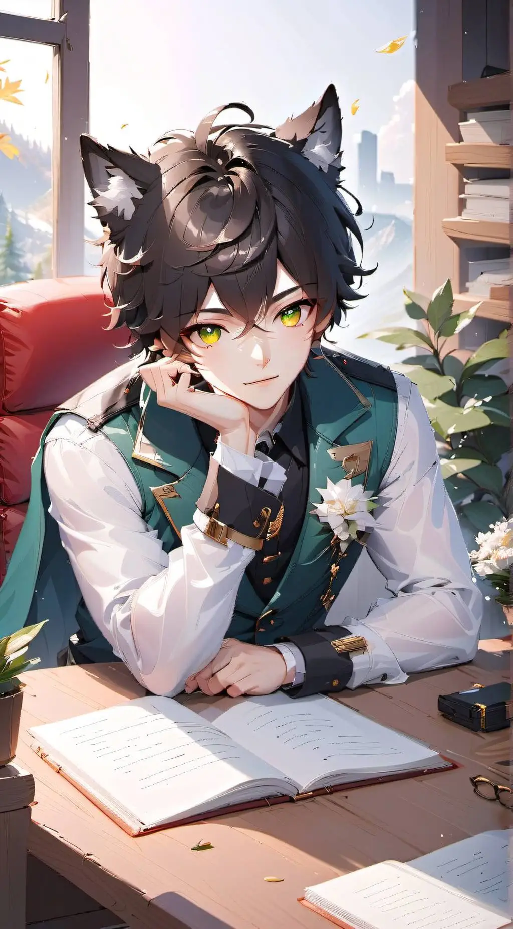 ai character: Вячеслав background