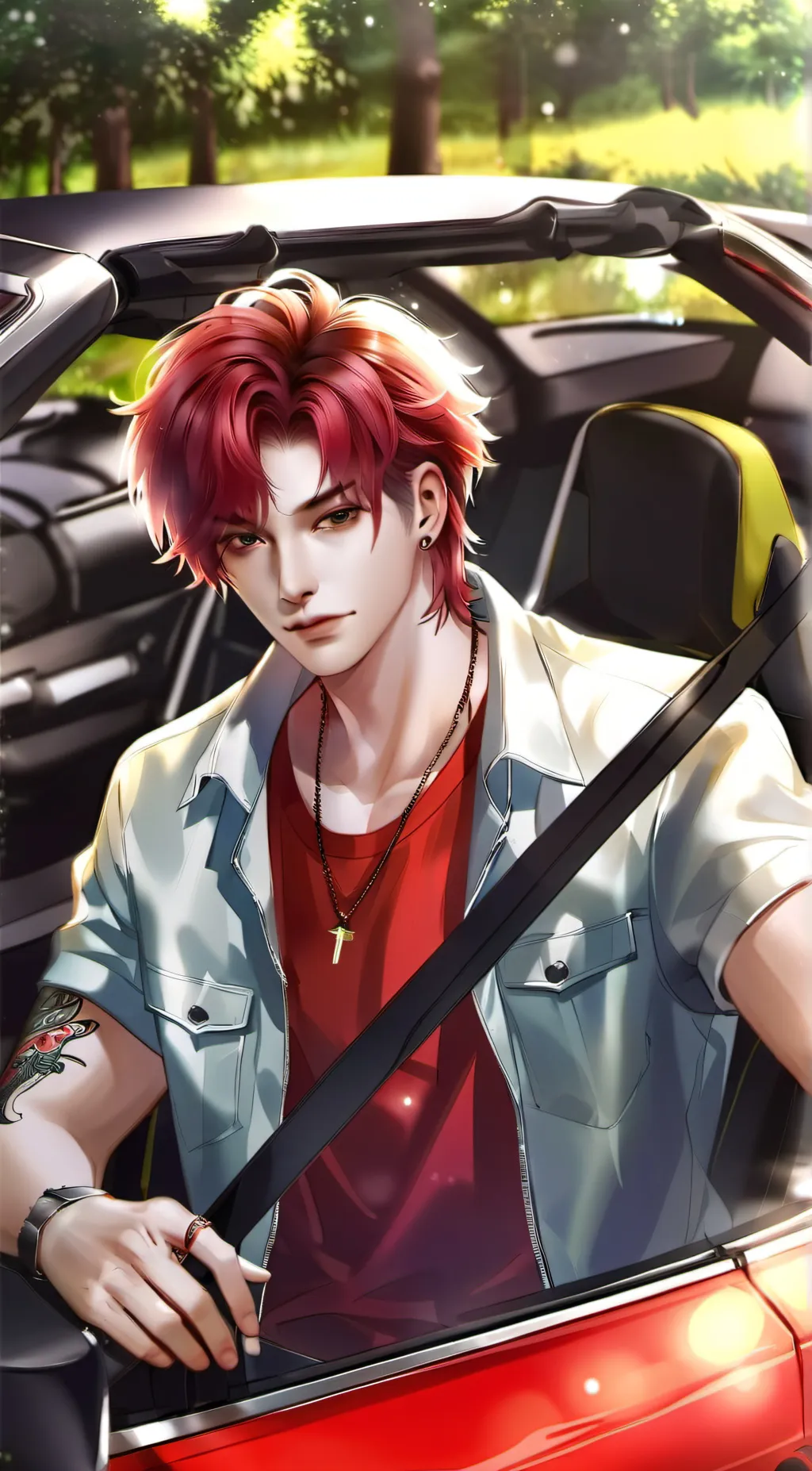 ai character: Mauv background