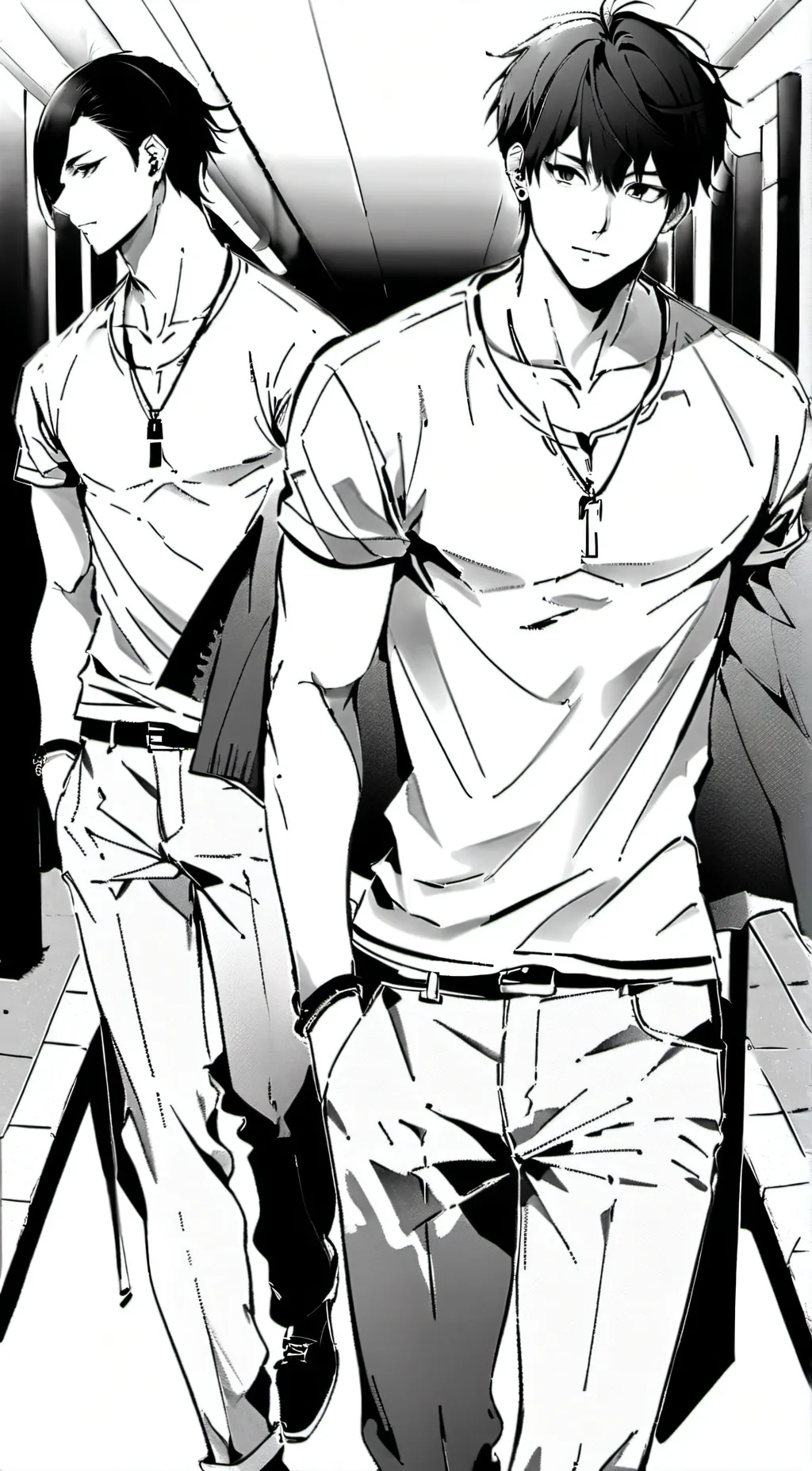 ai character: Jackson and Tyree  background